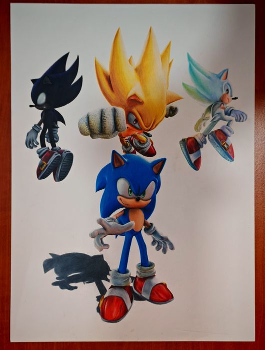 Desenho do Sonic the hedgehog