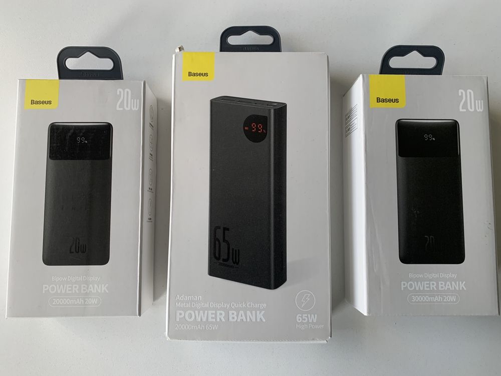 Power Bank Baseus 65W 20000mAh для ноутбука