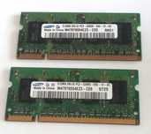Pamięć SAMSUNG 2x 512MB PCD4200  DDR 2 SODIMM