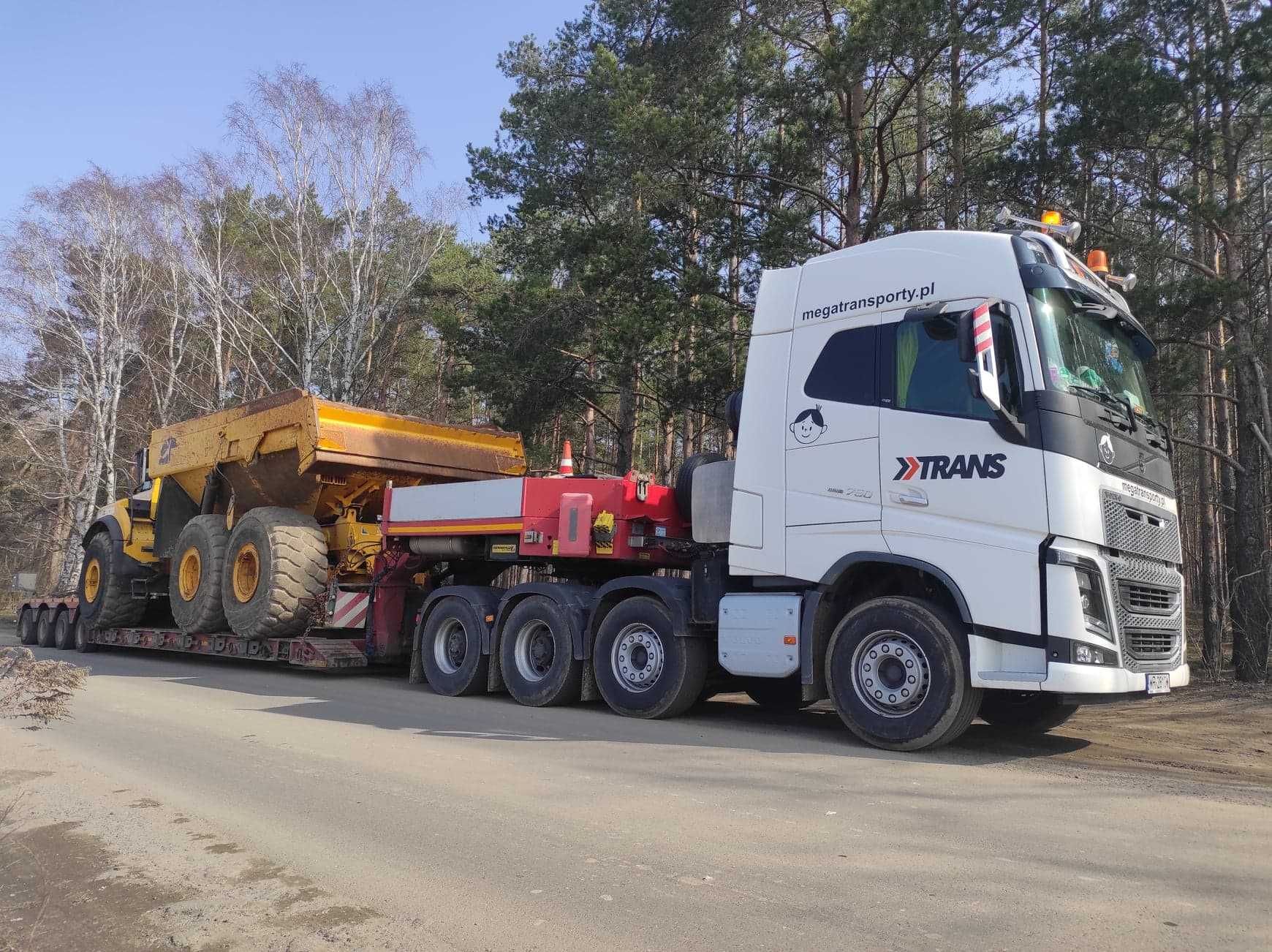 Transport niskopodwoziowy maszyn rolniczych POZNAŃ do i z całej POLSKI