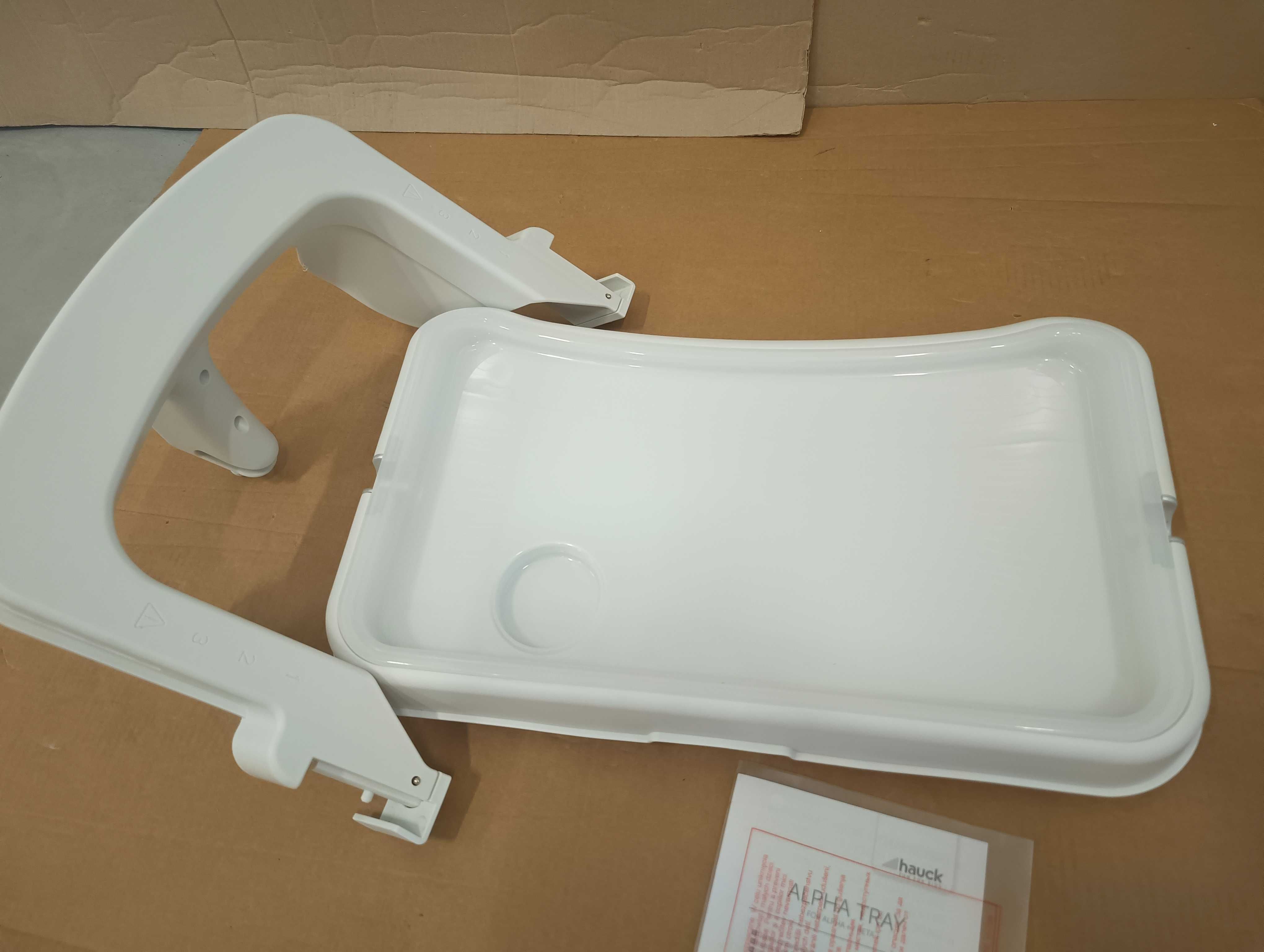 Hauck Alpha Tray 3w1, regulowana taca do krzesełka z wyjmowaną tacą