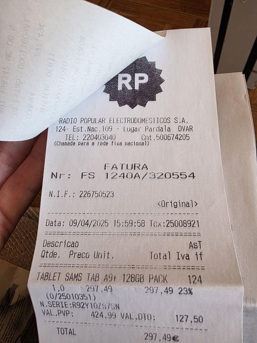 Tablet samsung a9+ 128gb