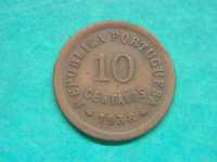 1015 - República: 10 centavos 1938 bronze, por 12,00
