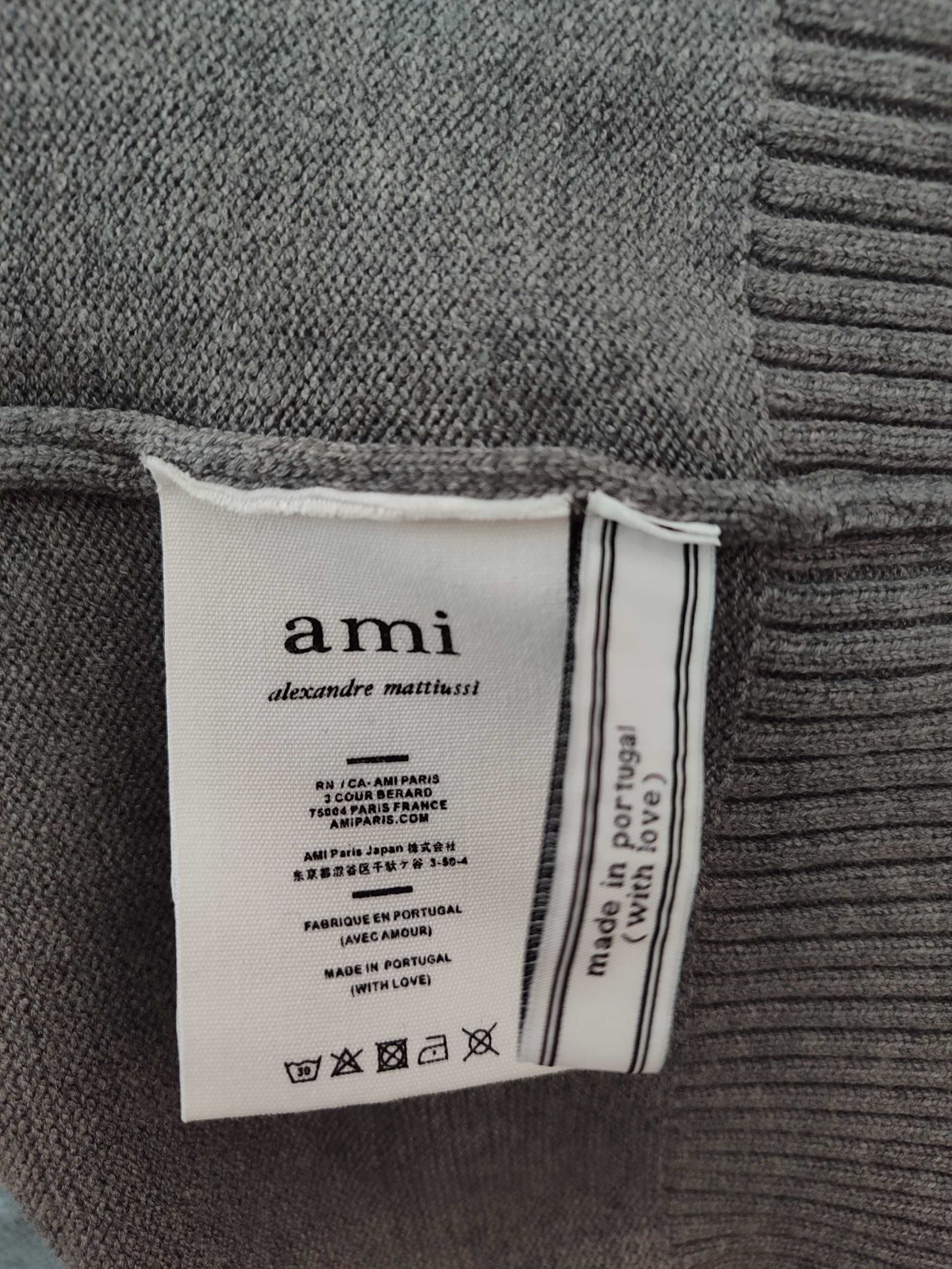 Джемпер AMI PARIS Ami De Coeur Jumper Grey