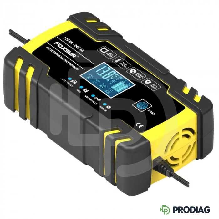 FOXSUR(12V 8A/24V 4A, 6-150Ah) FBC122408D-імпульсний зарядний пристрій