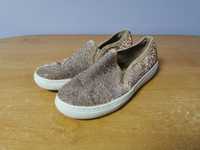 Buty damskie wsuwane brokatowe skechers 37