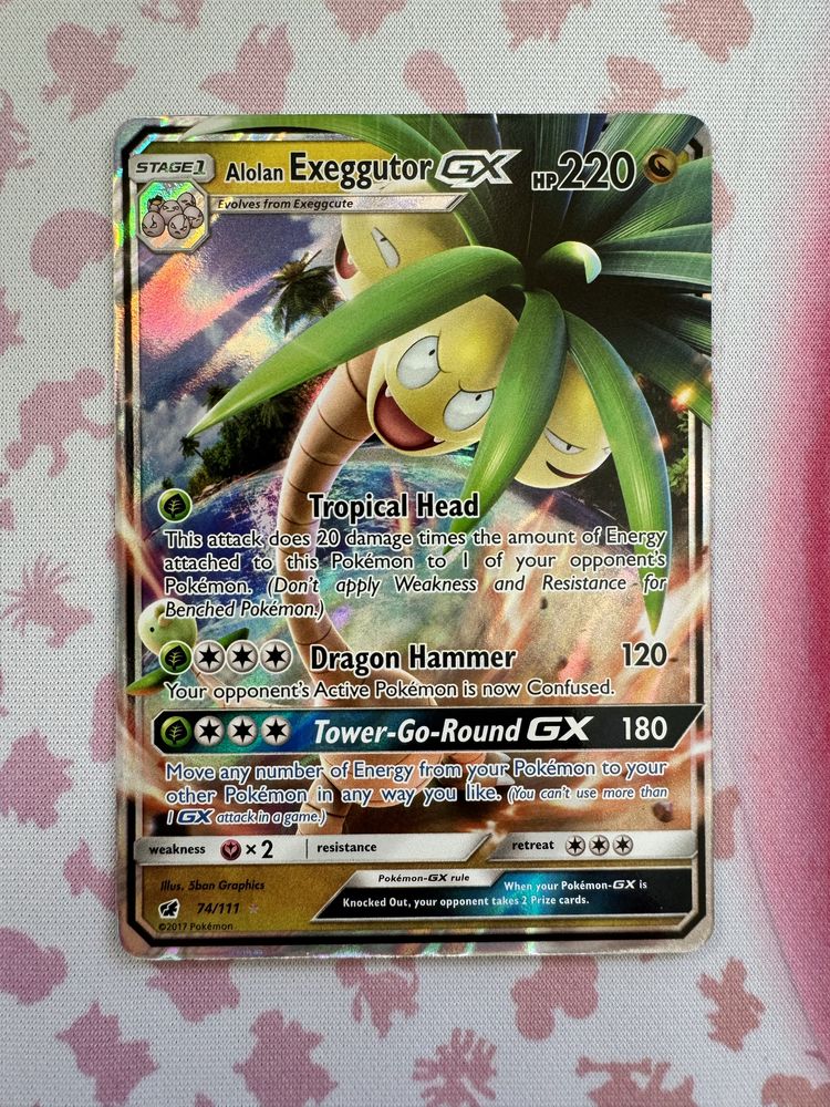 Karta Pokemon Alolan Exeggutor GX (CIN 74)