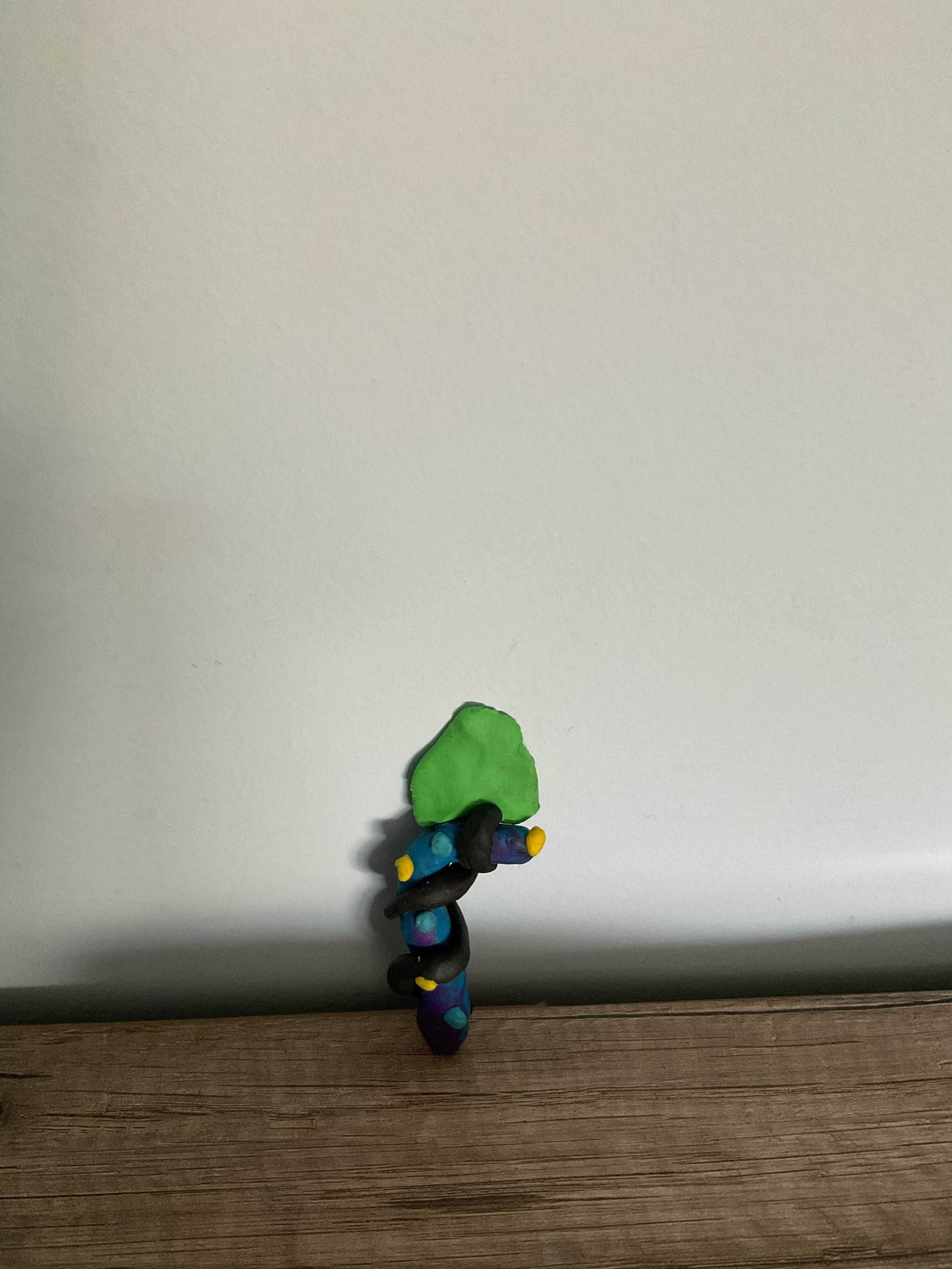 Kilof fortnite "minty axe" (z plasteliny)
