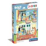 Puzzle Clementoni Bluey SuperColor 27x18,5cm 2x20 peças