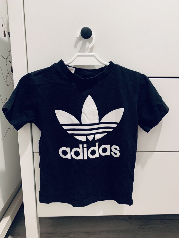 Koszulka adidas 98 oryginalna czarna 4T