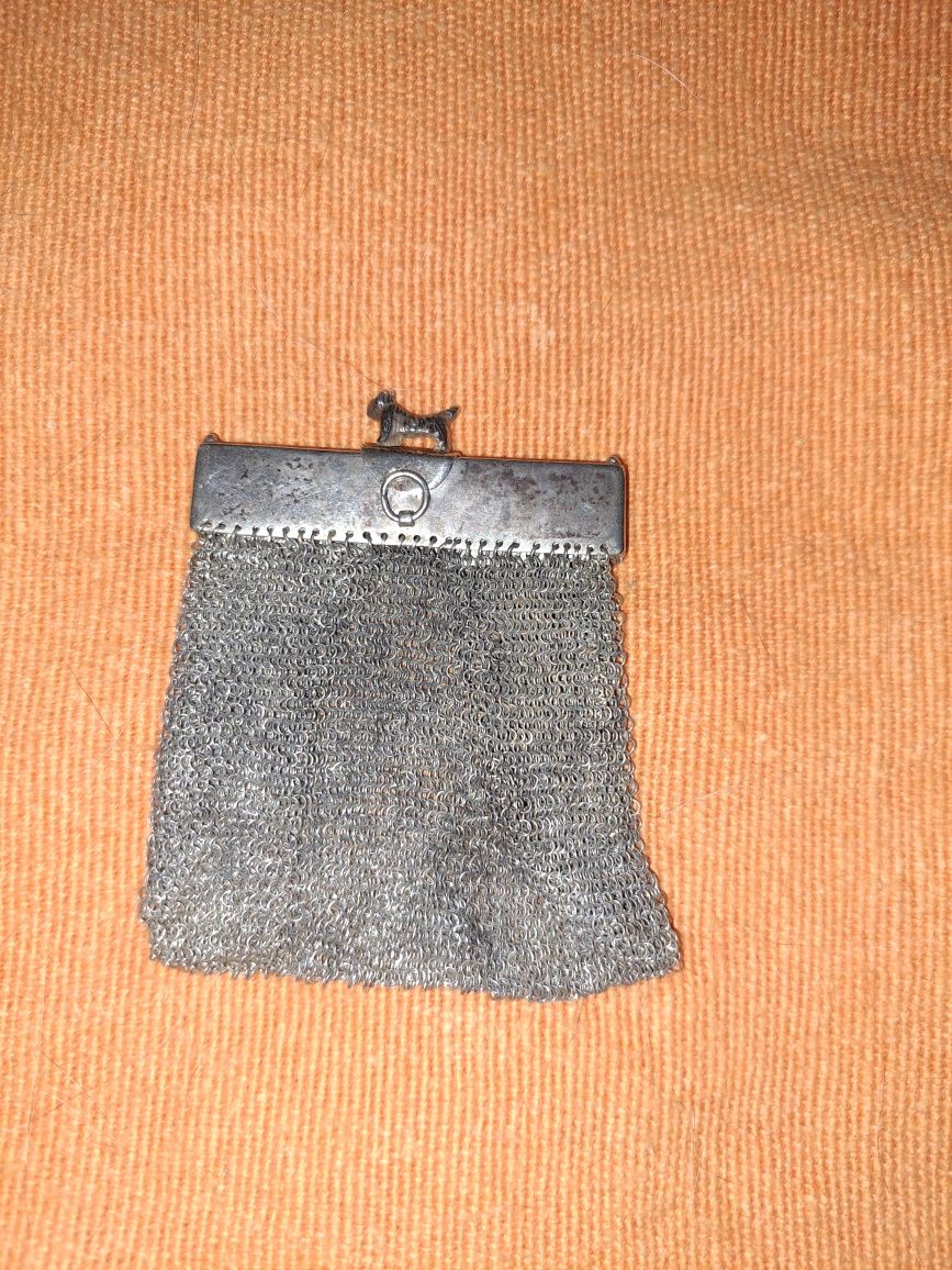 Porta moedas de senhora antigos em prata