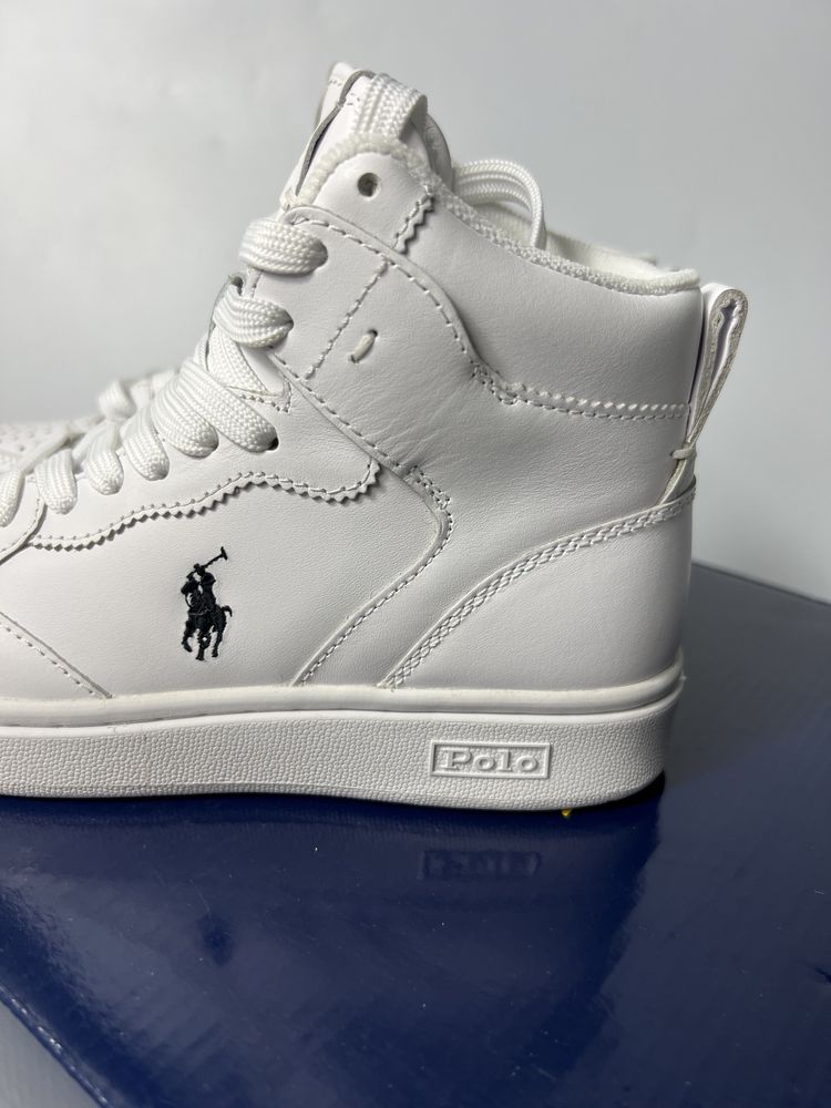 Nowe sneakersy dziecięce Polo Ralph Lauren białe skorzane 35 36 outlet