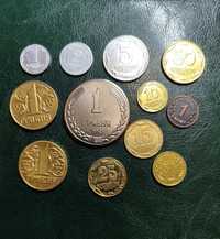 Рідкісні монети України СУВЕНІР
1 копійка 1994
2 копійки 1992 
5 ко