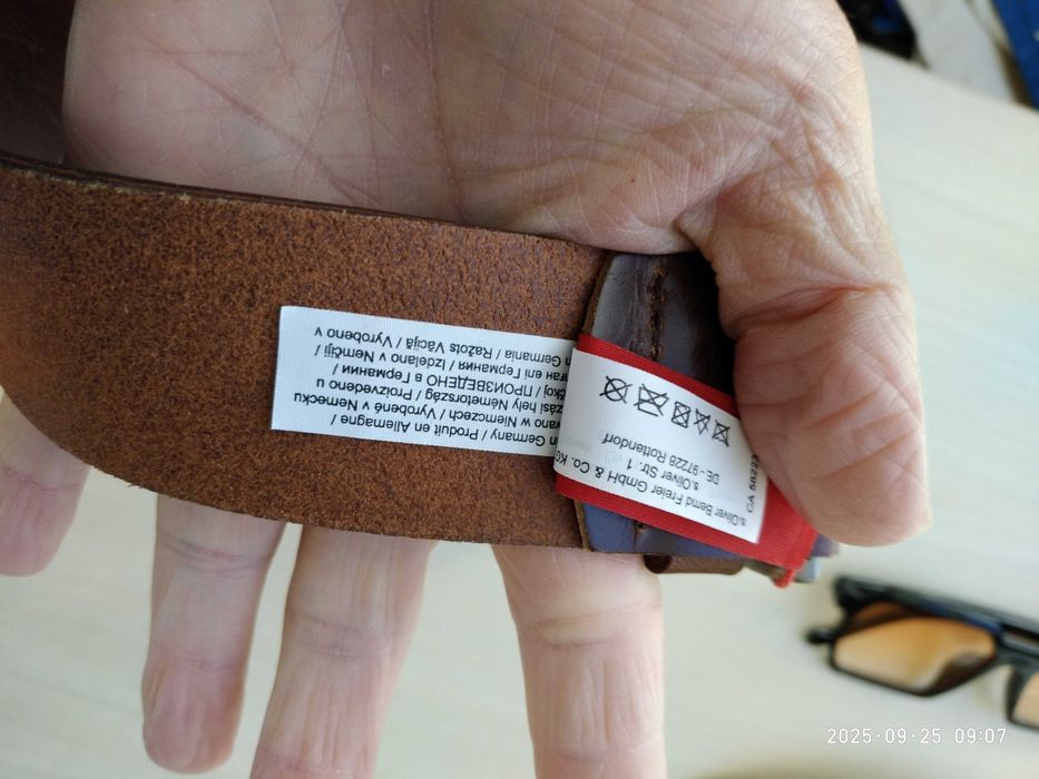 S.OLIVER Belt , Made in Germany Кожа 105 длина 4 ширина