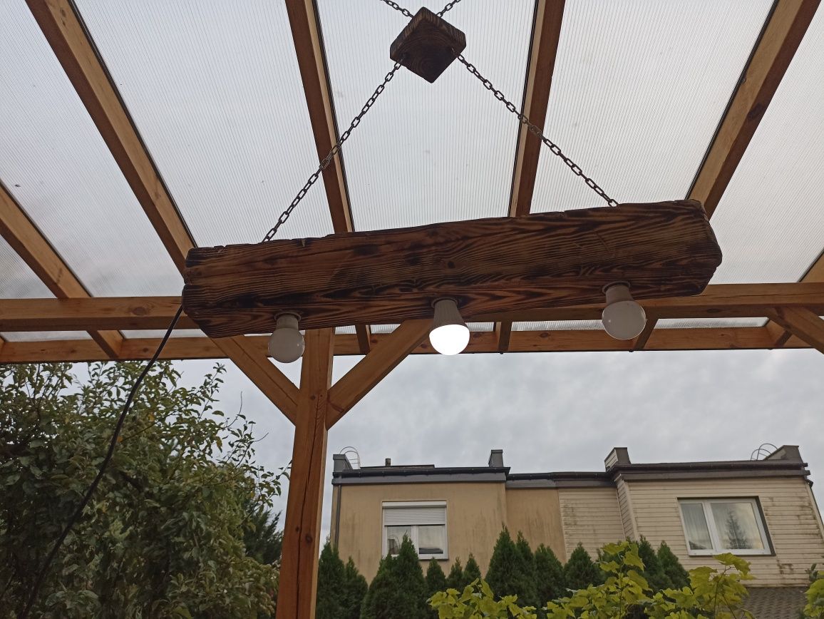 Lampa z bala rustykalna
