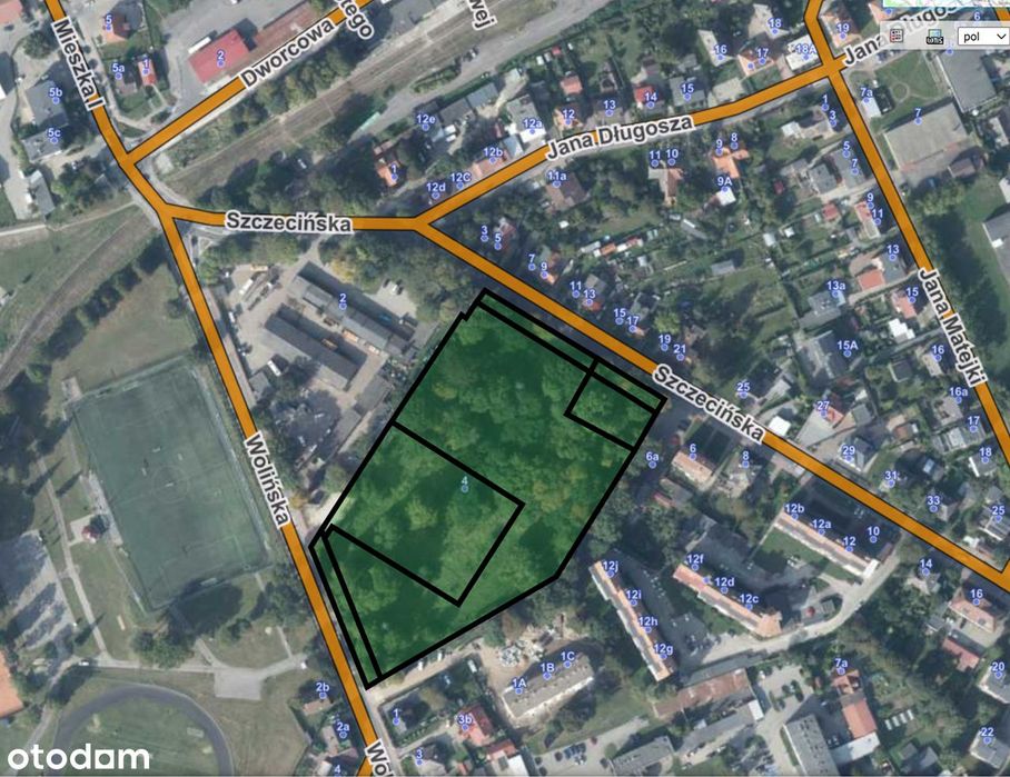 Teren inwestycyjny – Kamień Pomorski super lokalizacja centrum miasta!