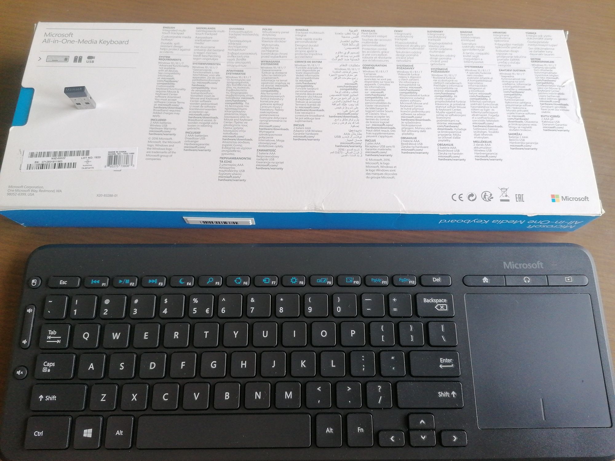 Klawiatura bezprzewodowa Microsoft all i one