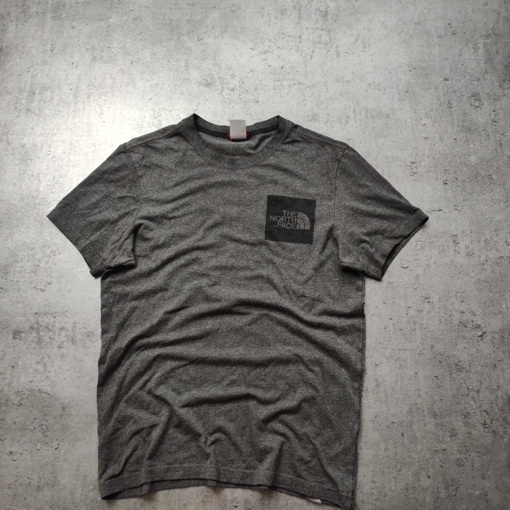 MĘSKA Koszulka PREMIUM Szara Logo Trekking Casual TNF The North Face