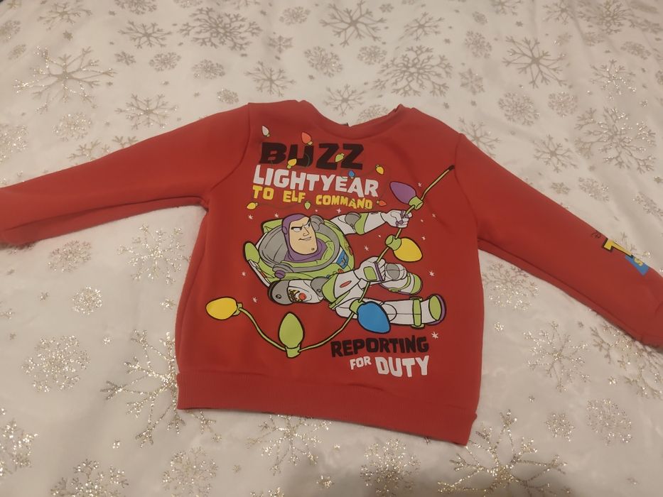 Czerwona świąteczna bluza Toy story buzz astral 104