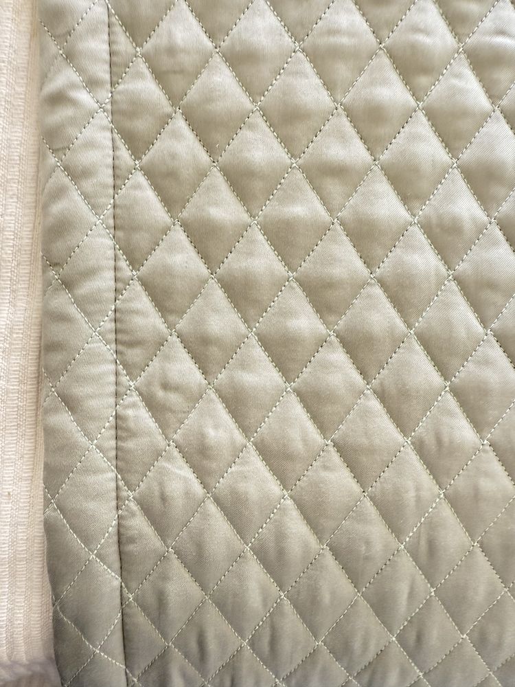 Tapa pés verde água 100% algodão egipcío Frette