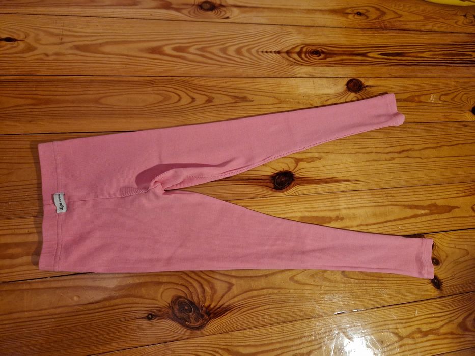Legginsy prążek candy pink, Rozm. 128 ZRĘCZNE WYSTROJE