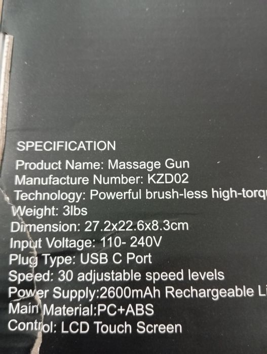 Masaże pistolet do masażu mięśni prezent