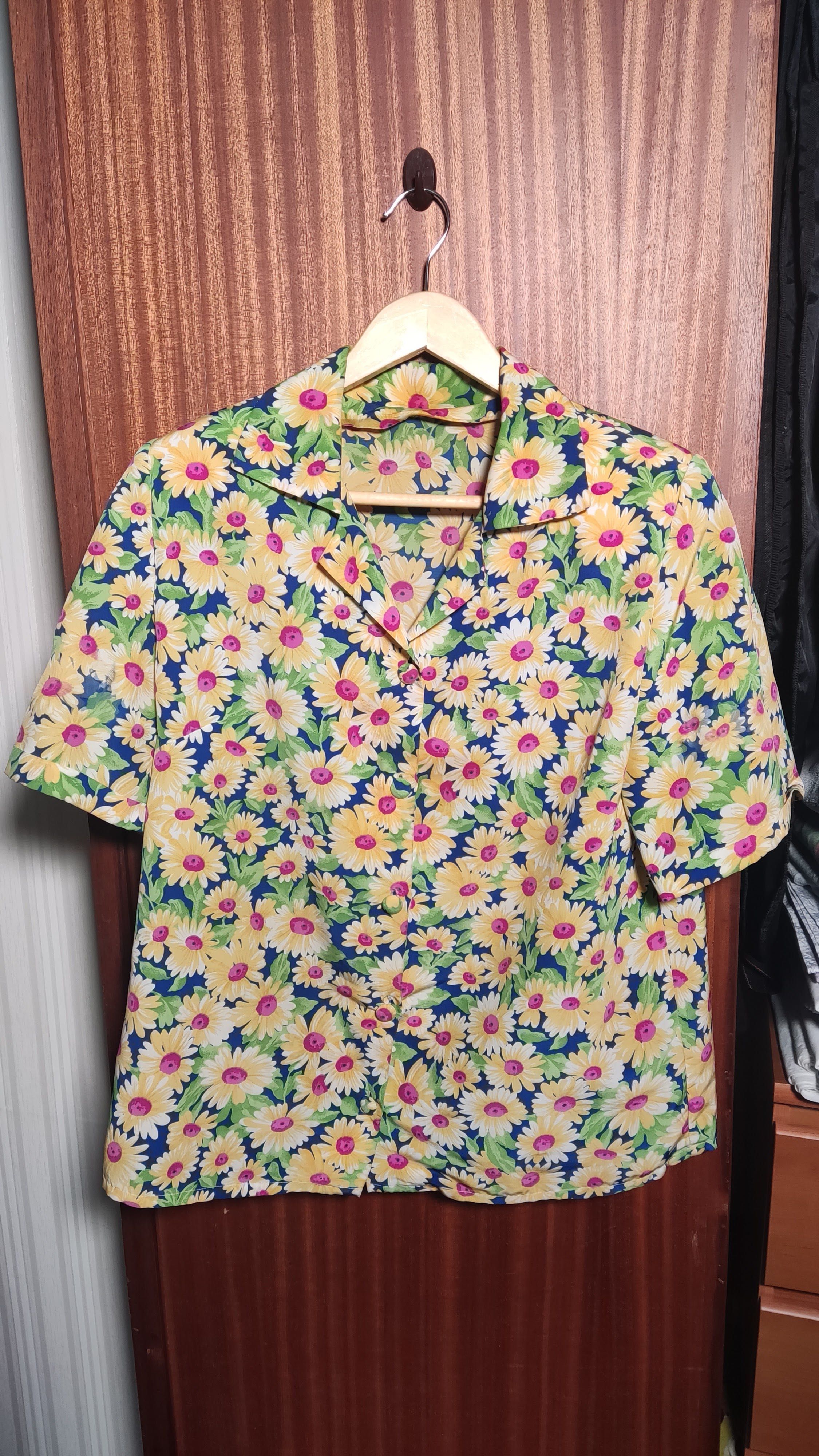 Blusa floral vintage XXL