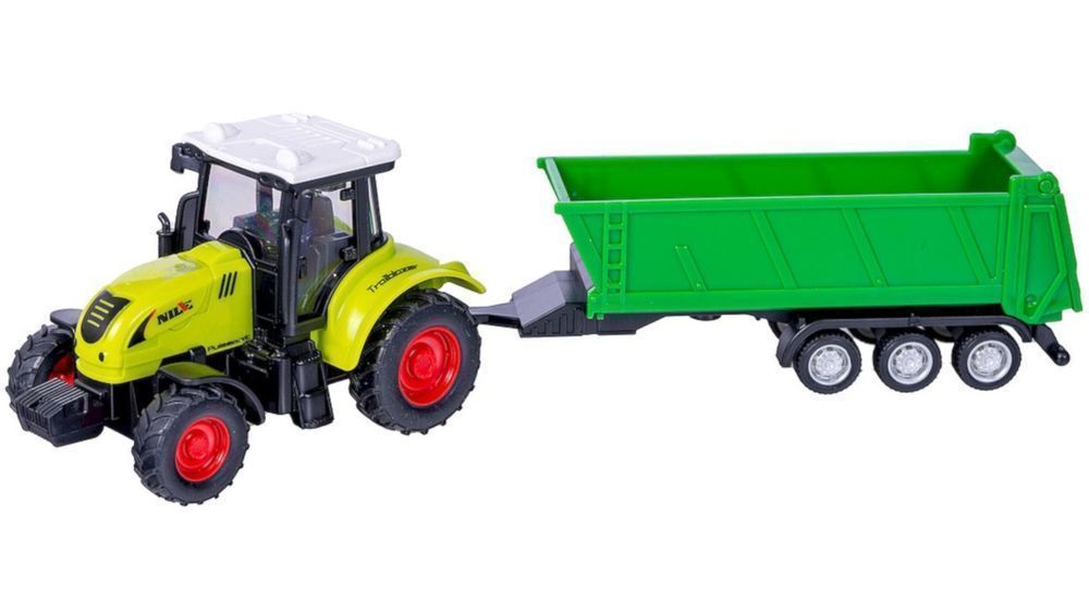 Zestaw Farmerski 2 Duże Traktory + 3 Maszyny Rolnicze Kombajn
