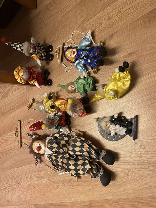 Klauny ozdobne z porcelany