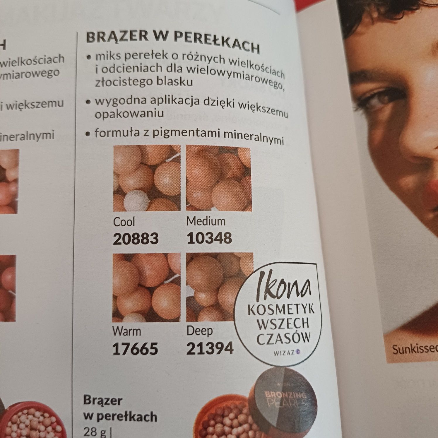 brązer w perełkach cool avon