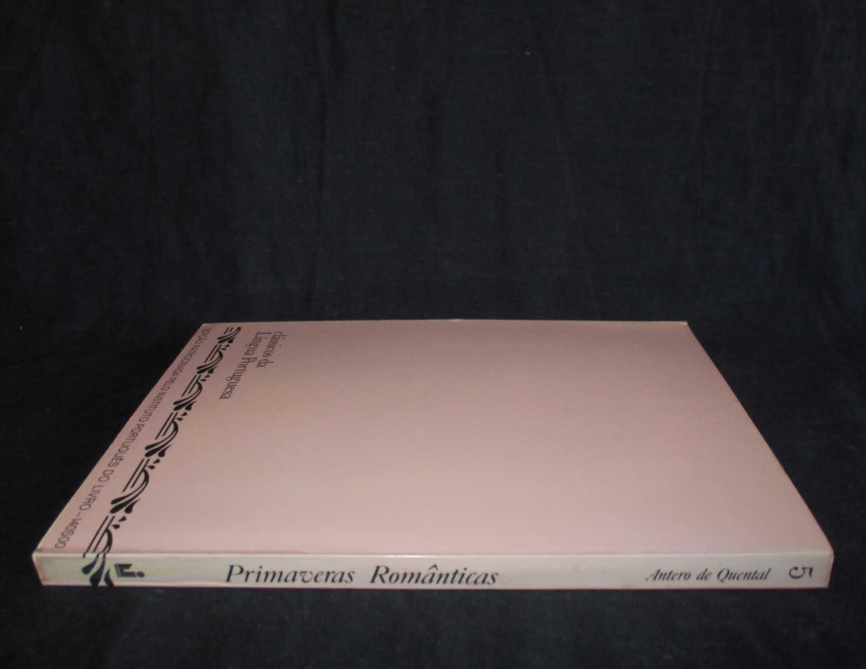 Livro Primaveras Românticas Antero de Quental