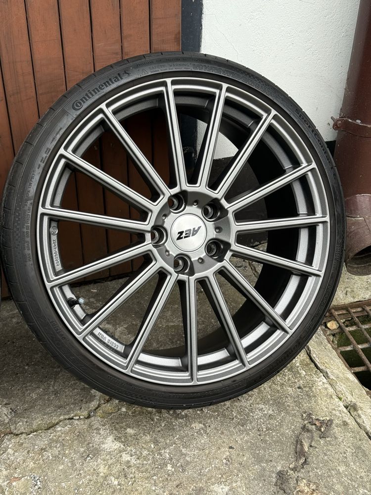 Koła Felgi 5x120 R20 AEZ Steam opony letnie 245/30R20 Continental
