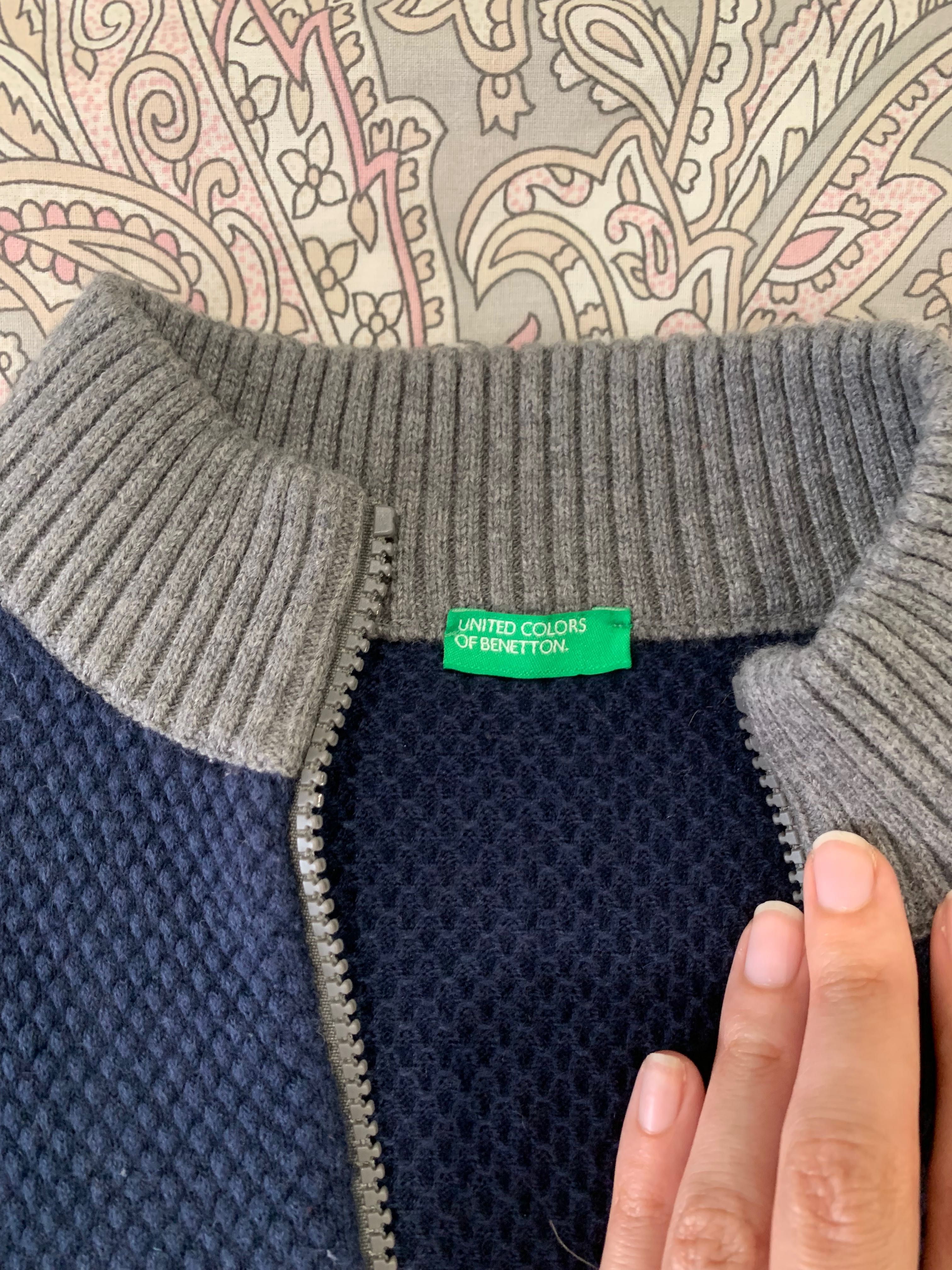 Casaco às riscas da Benetton - 11/12 anos