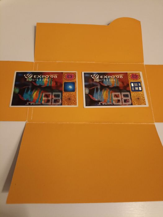 Bilhetes exposição Expo 98