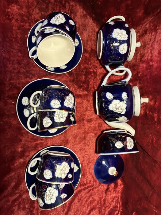 Сервіз чайний дружковка лфз дулево сервиз посуд ссср