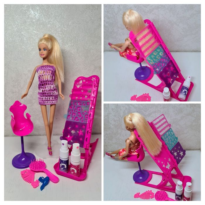 набір меблі лялька Барбі Mattel  кондитер перукар кафе  кухня салон