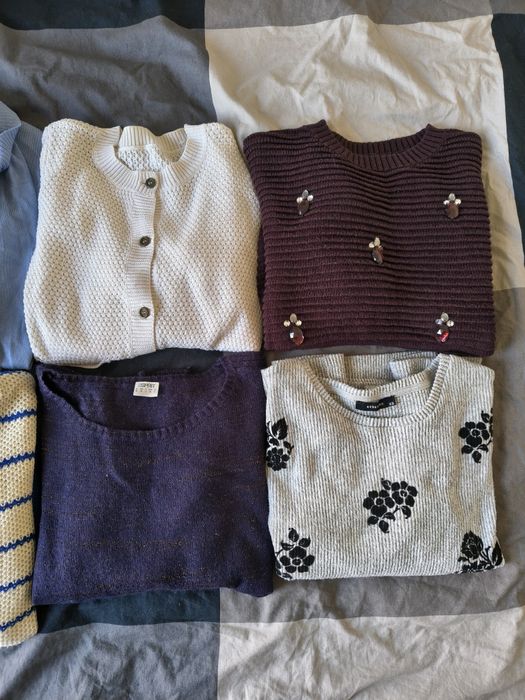Zestaw swetrów w rozmiarze XS mega paka sweter na jesień zimę kardigan