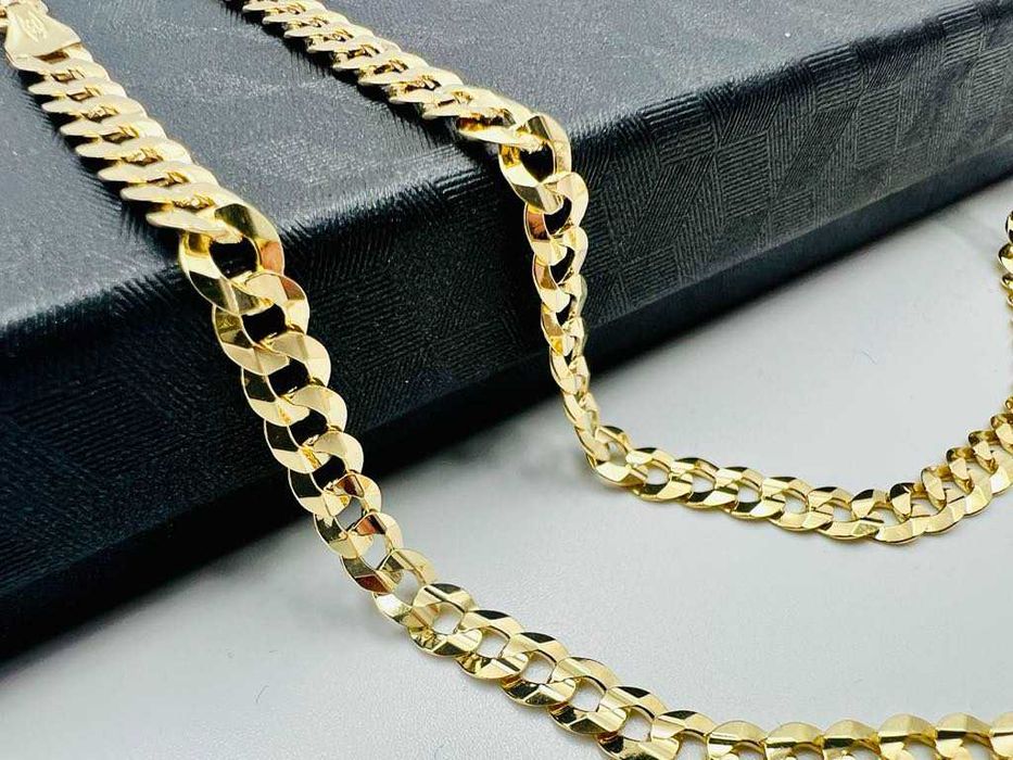 Złoty Łańcuszek Pancerka 585 Cechowany 5 mm 60 cm