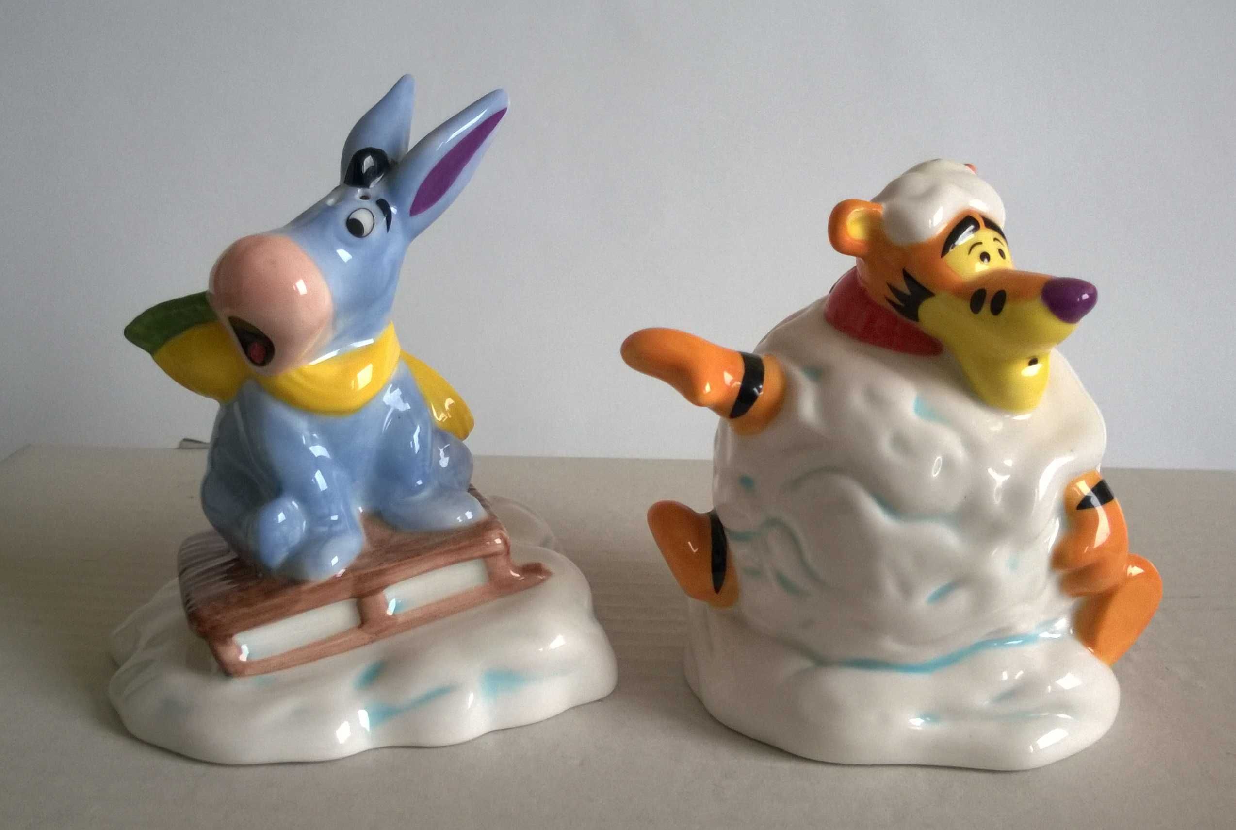 Disney Porcelana Figurki Sól Pieprz Kubuś Puchatek Tygrysek Osiołek