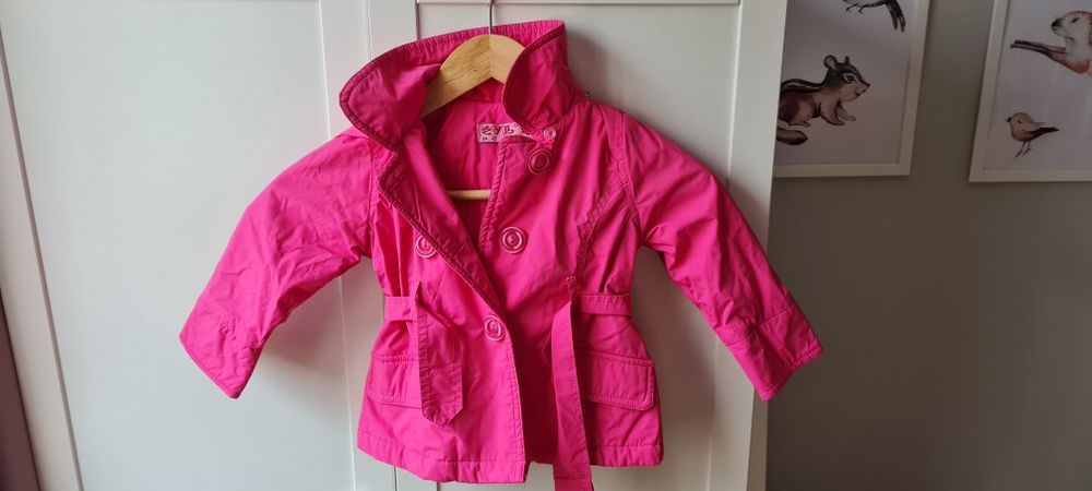 Kurtka płaszczyk jesienny dla dziewczynki r 80