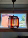 Sufitowa lampa , proj. Paul Kedelv , Szwecja , vintage , Reijmyre