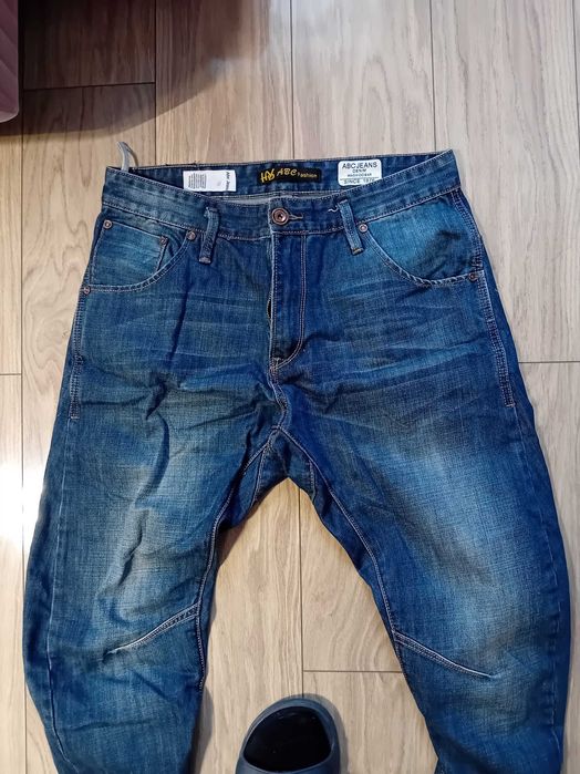 jeansy spodnie  męskie buggy baggy rozm 33