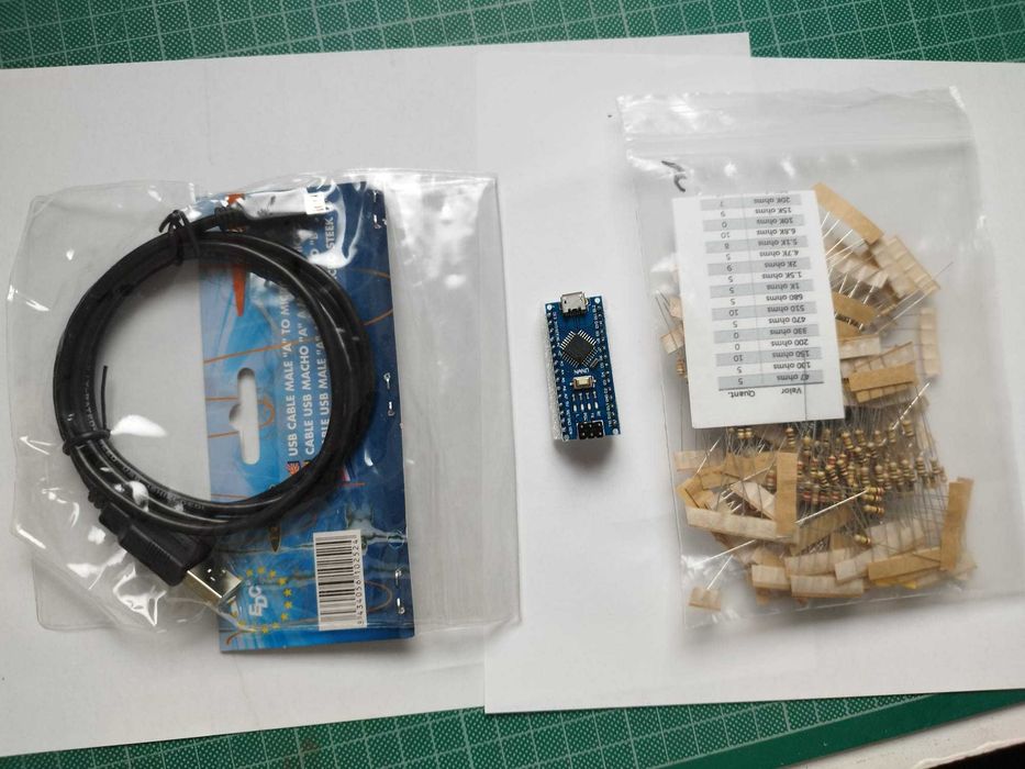 arduino nano com resistências