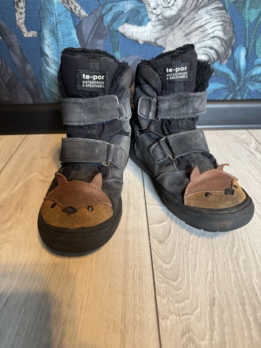 Buty skórzane, ocieplane firmy mrugała r. 33