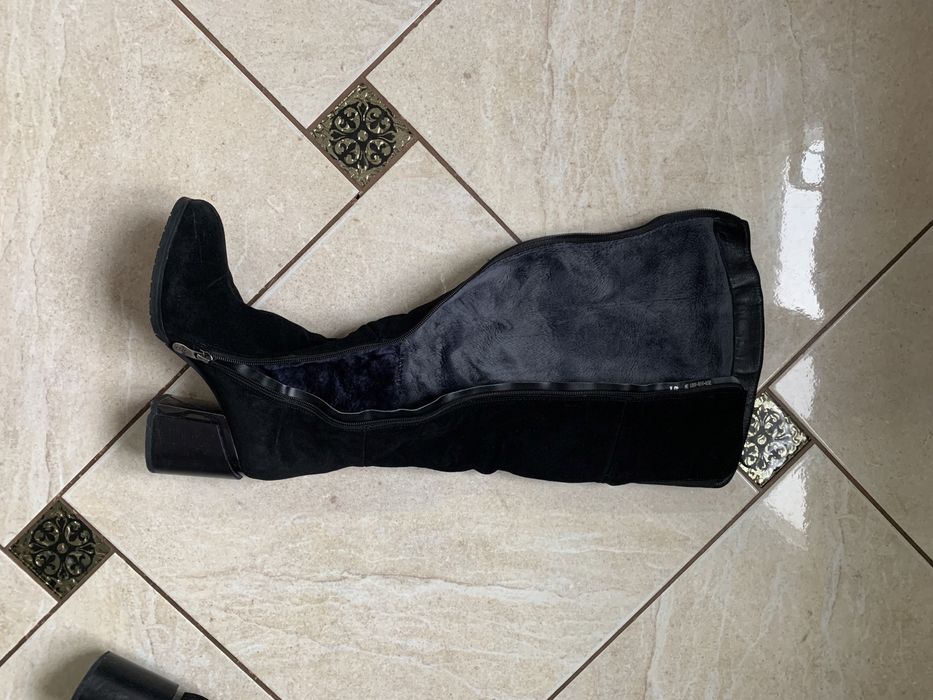 Чоботи зимові замшеві жіночі