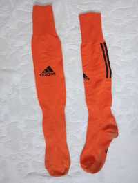 Pomarańczowe oddychające skarpety piłkarskie adidas 40 - 42