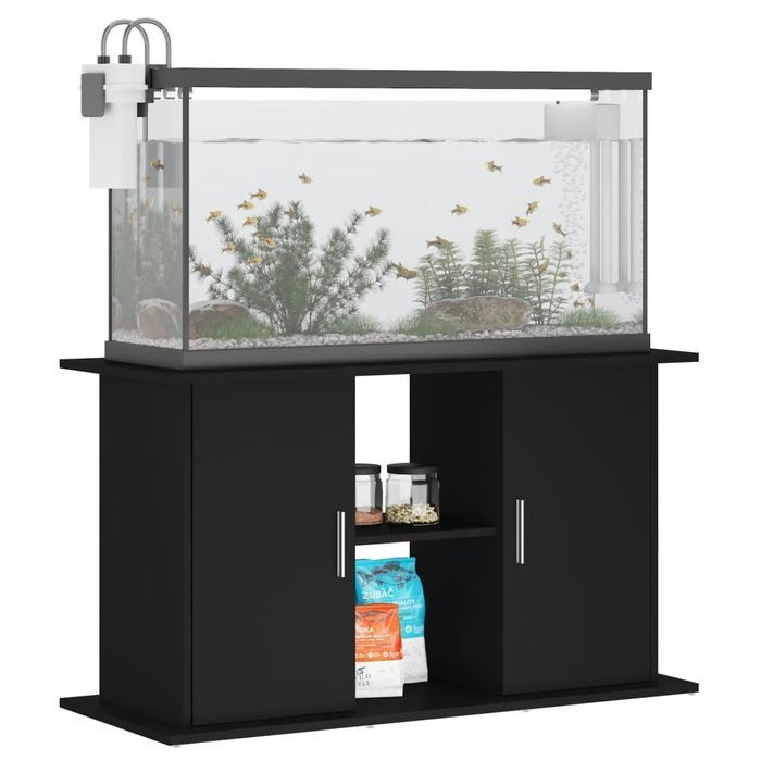 Szafka Pod Akwarium Vidaxl, Czarna, 101x41x58 cm, Stabilna