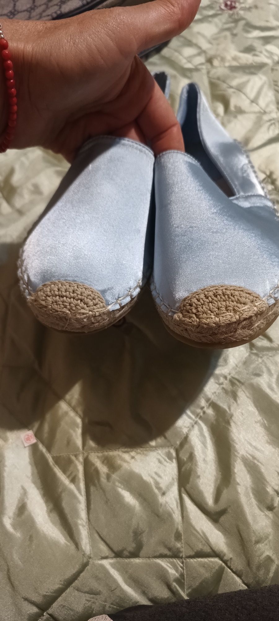 Satynowe espadryle satyna