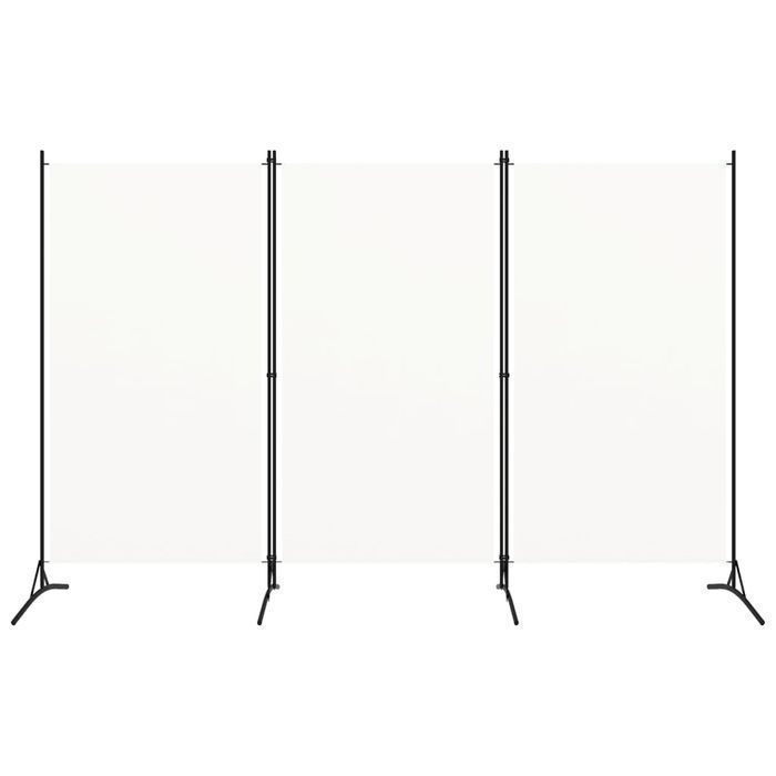 Parawan 3-Panelowy Vidaxl Kremowy 260x180 cm