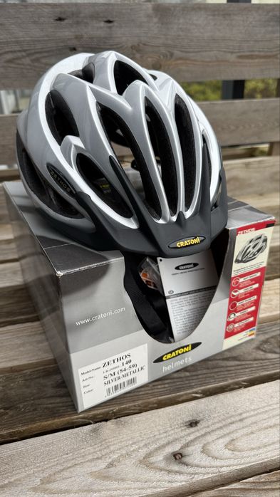 NOWY kask rowerowy DE Cratoni Zethos S/M 54-59CM szary damski męski